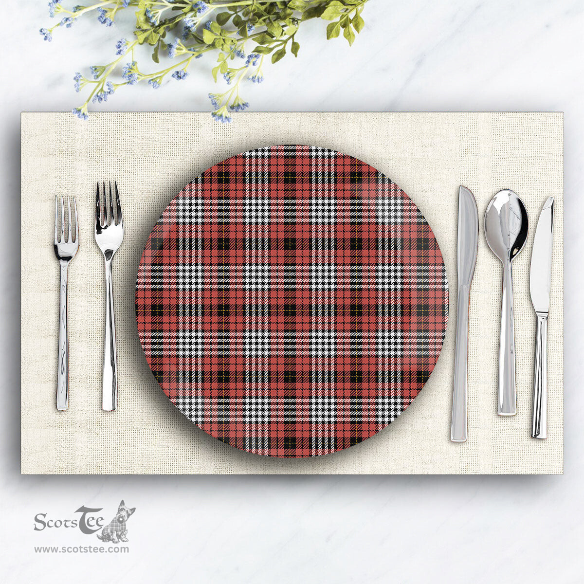 ScotsTee Shop Scottish Little of Morton Rigg Ancient Ceramic Tartan Plate