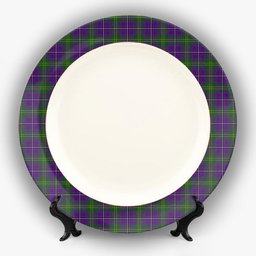 ScotsTee Shop Scottish Hay of Megginch Ceramic Tartan Plate