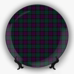 ScotsTee Shop Scottish MacArthur of Milton Hunting Ceramic Tartan Plate