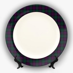 ScotsTee Shop Scottish MacArthur of Milton Hunting Ceramic Tartan Plate