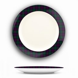 ScotsTee Shop Scottish MacArthur of Milton Hunting Ceramic Tartan Plate