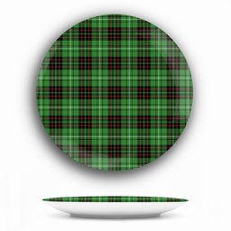 ScotsTee Shop Scottish MacAulay of Lewis Ancient Ceramic Tartan Plate