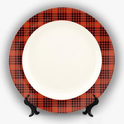 ScotsTee Shop Scottish MacDonald of Ardnamurchan Ancient Ceramic Tartan Plate