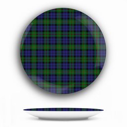 ScotsTee Shop Scottish MacEwan Ceramic Tartan Plate