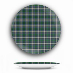 ScotsTee Shop Scottish MacDowall Ceramic Tartan Plate