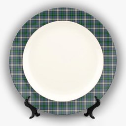 ScotsTee Shop Scottish MacDowall Ceramic Tartan Plate