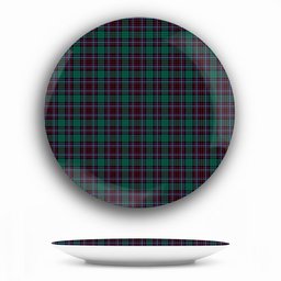 ScotsTee Shop Scottish Hunter of Peebleshire Modern Ceramic Tartan Plate