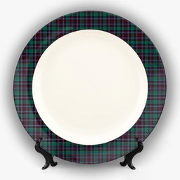 ScotsTee Shop Scottish Hunter of Peebleshire Modern Ceramic Tartan Plate