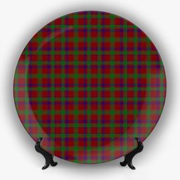 ScotsTee Shop Scottish MacDonald of Glengarry Full Dress Ceramic Tartan Plate