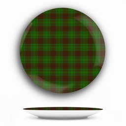 ScotsTee Shop Scottish MacAlister of Glenbarr Hunting Ceramic Tartan Plate