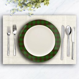 ScotsTee Shop Scottish MacAlister of Glenbarr Hunting Ceramic Tartan Plate