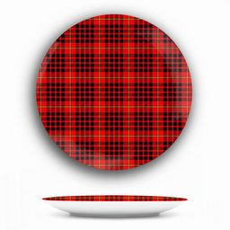 ScotsTee Shop Scottish MacDonald of Ardnamurchan Modern Ceramic Tartan Plate