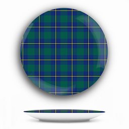 ScotsTee Shop Scottish Irvine of Bonshaw Modern Ceramic Tartan Plate