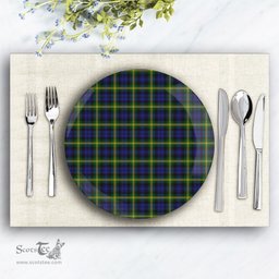 ScotsTee Shop Scottish Gordon of Esslemont Ceramic Tartan Plate