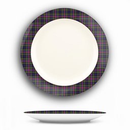 ScotsTee Shop Scottish Graham of Airth Modern Ceramic Tartan Plate