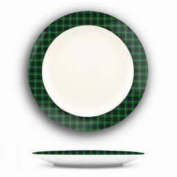 ScotsTee Shop Scottish MacDonald of The Isles Ceramic Tartan Plate