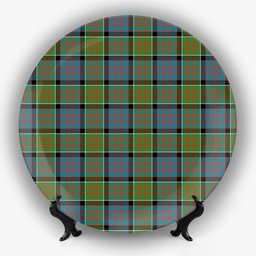 ScotsTee Shop Scottish MacDonald of Clan Ranald Ancient Ceramic Tartan Plate