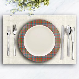ScotsTee Shop Scottish MacDonald of Boisdale Ancient Ceramic Tartan Plate