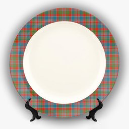 ScotsTee Shop Scottish MacDonald of Boisdale Ancient Ceramic Tartan Plate