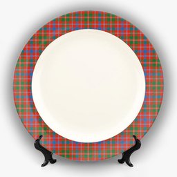 ScotsTee Shop Scottish MacDonald of Glenaladale Ancient Ceramic Tartan Plate