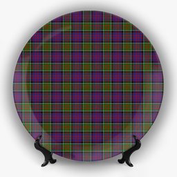 ScotsTee Shop Scottish MacDonald of Clan Ranald Modern Ceramic Tartan Plate