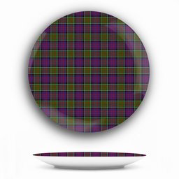 ScotsTee Shop Scottish MacDonald of Clan Ranald Modern Ceramic Tartan Plate