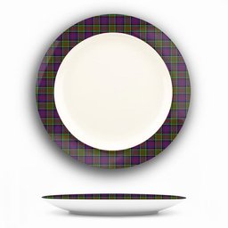 ScotsTee Shop Scottish MacDonald of Clan Ranald Modern Ceramic Tartan Plate