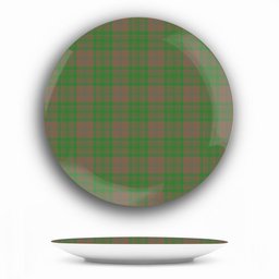 ScotsTee Shop Scottish MacAlister of Glenbarr Hunting Ancient Ceramic Tartan Plate
