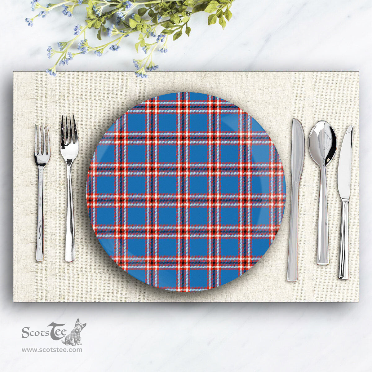 ScotsTee Shop Scottish Laing of Archiestown Ancient Ceramic Tartan Plate
