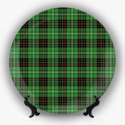 ScotsTee Shop Scottish MacAuley of Lewis Ancient Ceramic Tartan Plate
