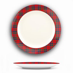 ScotsTee Shop Scottish Lumsden of Kintore Modern Ceramic Tartan Plate