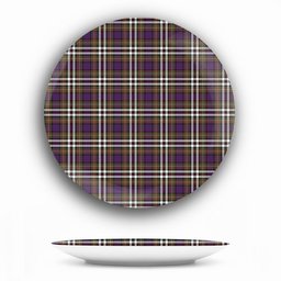 ScotsTee Shop Scottish MacDonell of Glengarry Dress  Modern Ceramic Tartan Plate