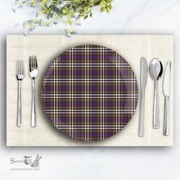 ScotsTee Shop Scottish MacDonell of Glengarry Dress  Modern Ceramic Tartan Plate