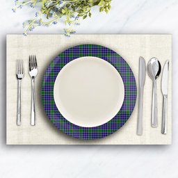 ScotsTee Shop Scottish MacDonald Lord of the Isles Hunting 2 Ceramic Tartan Plate