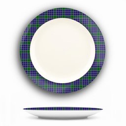 ScotsTee Shop Scottish MacDonald Lord of the Isles Hunting 2 Ceramic Tartan Plate