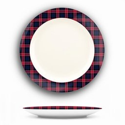 ScotsTee Shop Scottish Graham of Menteith Red Modern Ceramic Tartan Plate