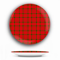 ScotsTee Shop Scottish MacDonnell of Keppoch Modern SC Ceramic Tartan Plate