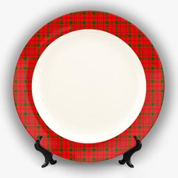 ScotsTee Shop Scottish MacDonnell of Keppoch Modern SC Ceramic Tartan Plate