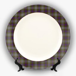 ScotsTee Shop Scottish MacDonell of Glengarry Dress Ceramic Tartan Plate