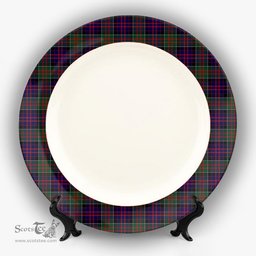 ScotsTee Shop Scottish MacDonald of Clan Ranald Ceramic Tartan Plate