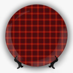 ScotsTee Shop Scottish MacDonald of Ardnamurchan Ceramic Tartan Plate
