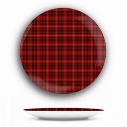 ScotsTee Shop Scottish MacDonald of Ardnamurchan Ceramic Tartan Plate