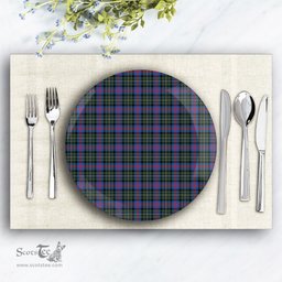 ScotsTee Shop Scottish MacCallum of Berwick Modern Ceramic Tartan Plate