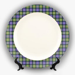 ScotsTee Shop Scottish MacDonald Ancient Ceramic Tartan Plate