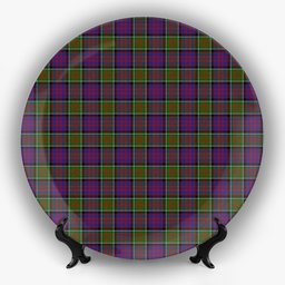 ScotsTee Shop Scottish MacDonald of Clanranald 2 Ceramic Tartan Plate