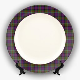 ScotsTee Shop Scottish MacDonald of Clanranald 2 Ceramic Tartan Plate