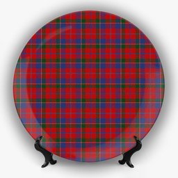 ScotsTee Shop Scottish MacDonald of Glenaladale Ceramic Tartan Plate