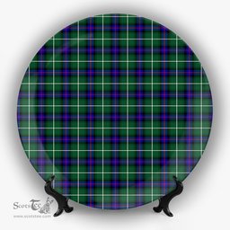 ScotsTee Shop Scottish MacDonald of the Isles Hunting Modern Ceramic Tartan Plate