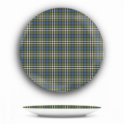 ScotsTee Shop Scottish MacDonell of Glengarry Dress Ancient Ceramic Tartan Plate