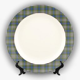 ScotsTee Shop Scottish MacDonell of Glengarry Dress Ancient Ceramic Tartan Plate